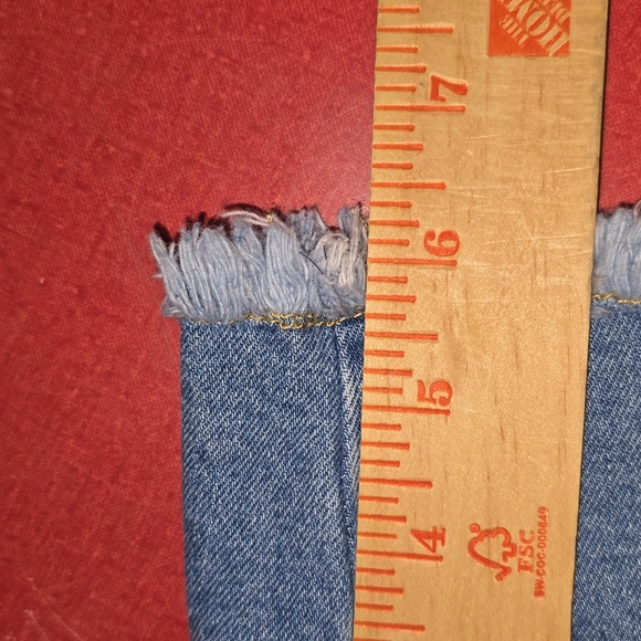 Blue Jean Short Overalls Rainbow 🌈 "Queen" NWT By Blu - Picture 14 of 14